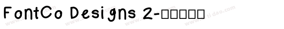 FontCo Designs 2字体转换